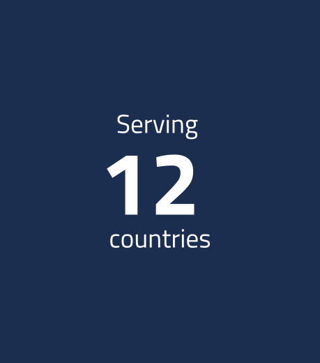 Serving 12 countries