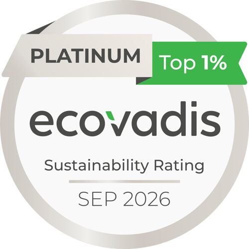 mEcoVadis Platin 2026 edal mEcoVadis Platin 2026 edal