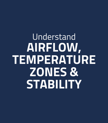 Understand airflow, temperature zones & stabilit virtuel showroom 1