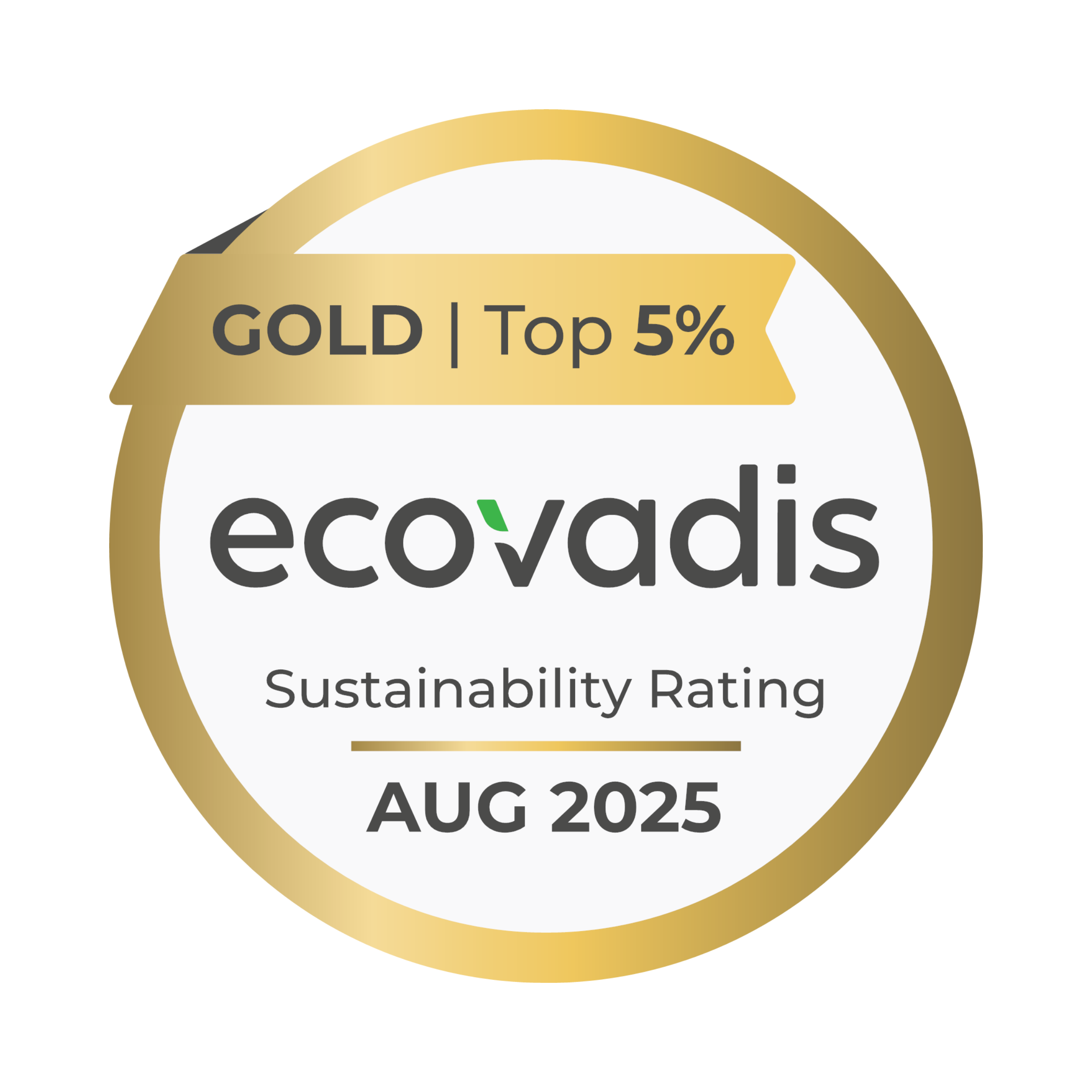 ECOVADIS GOLD BLAA baggrund